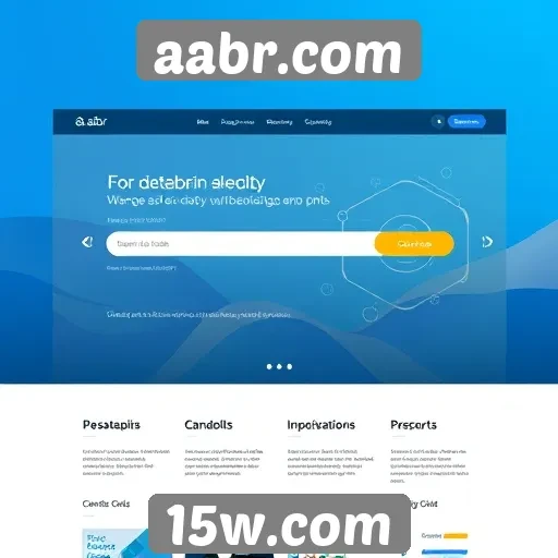 A análise da interface do site aabr.com